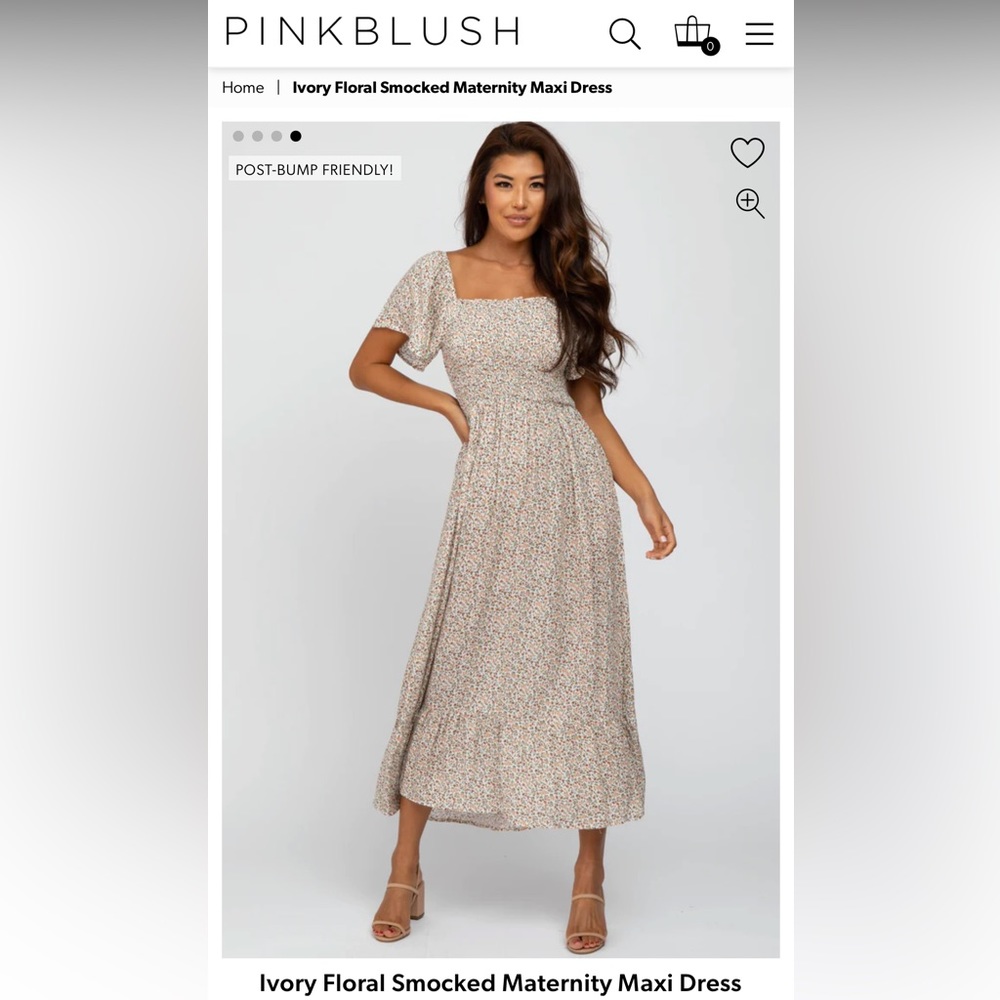Pink Bkush Maternity Dress